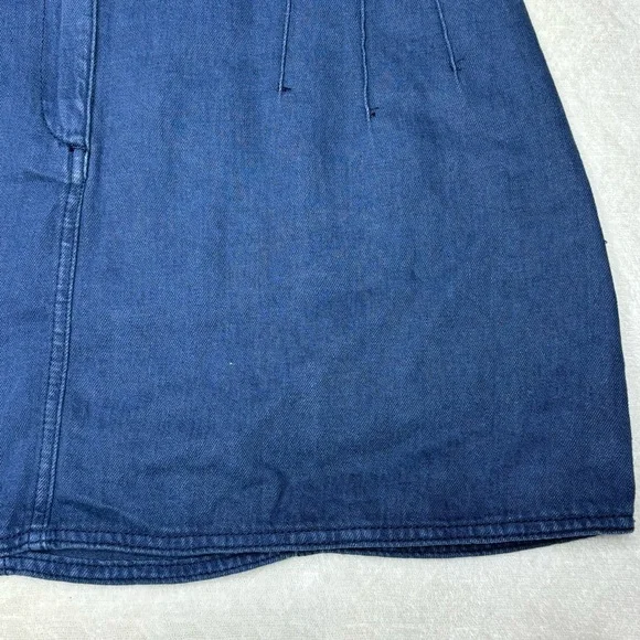 Free People High Waist Denim Braided Baby Mini Skirt - Picture 12 of 15